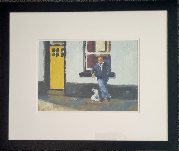 "Waiting (Coach and Horses) " - Oil Painting