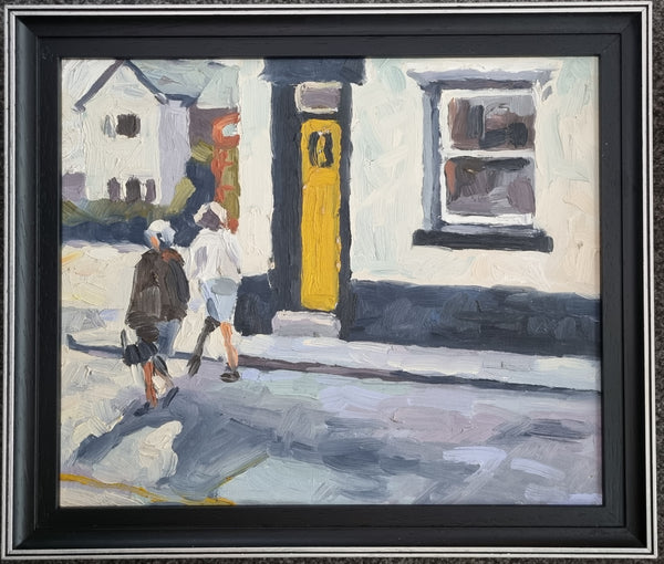 " Two ladies (Coach and Horses) " - Oil Painting