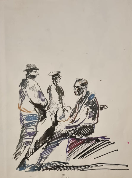 Ray Lowry / The Clash - Original - " Contemplation "